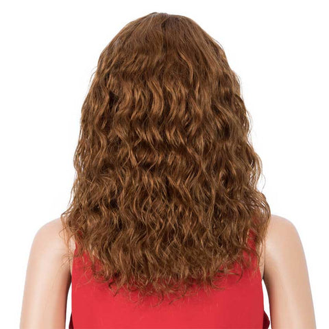 Image of Rebecca Fashion Natural Curly Wavy Wig 130% Density 16-inch Wigs With Bangs