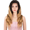 Rebecca Fashion 13x4 Lace Front Wigs Body Wave Human Hair 150% Density Black To Blonde Color