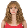 Rebecca Fashion Ombre Wig Natural Wavy TT2-27 Human Hair Wigs With Bangs 16 inch