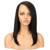 Rebecca Fashion Straight Lace Front Wigs Human Hair for Black Women Side Part 18 Inch