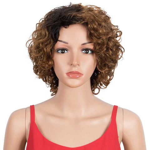 Image of Rebecca Fashion TT1B/30 Bob Wigs Cute Human Hair Wavy Wig