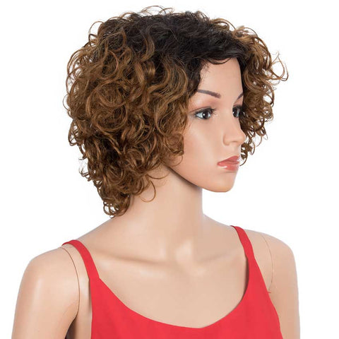 Image of Rebecca Fashion TT1B/30 Bob Wigs Cute Human Hair Wavy Wig