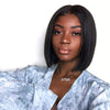 Rebecca Fashion Straight Lace Part Short Bob Wig 130% Density 10 Inch 100% Human Hair Wigs