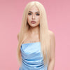 Rebecca Fashion T Lace Blonde Human Hair Wigs Straight Hair Lace Front Wig Pre-plucked Hairline with Baby Hair Wigs 613 Color