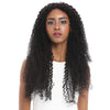 Rebecca Fashion 13x4 Lace Frontal Wigs Kinky Curly 100% Human Hair 180% Density Natural Black Color