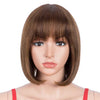 Rebecca Fashion Human Hair P4/30 Color Wig Short Bob Wigs With Bands