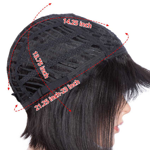 Image of Rebecca Fashion Straight Hair Wigs 130% Density Short Bob Human Hair Wig